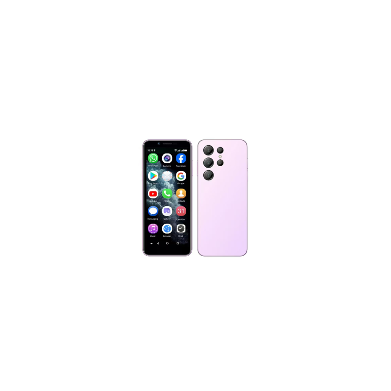 Mini Smartphone Android XL24 Violet 4'' - 4G Neuf