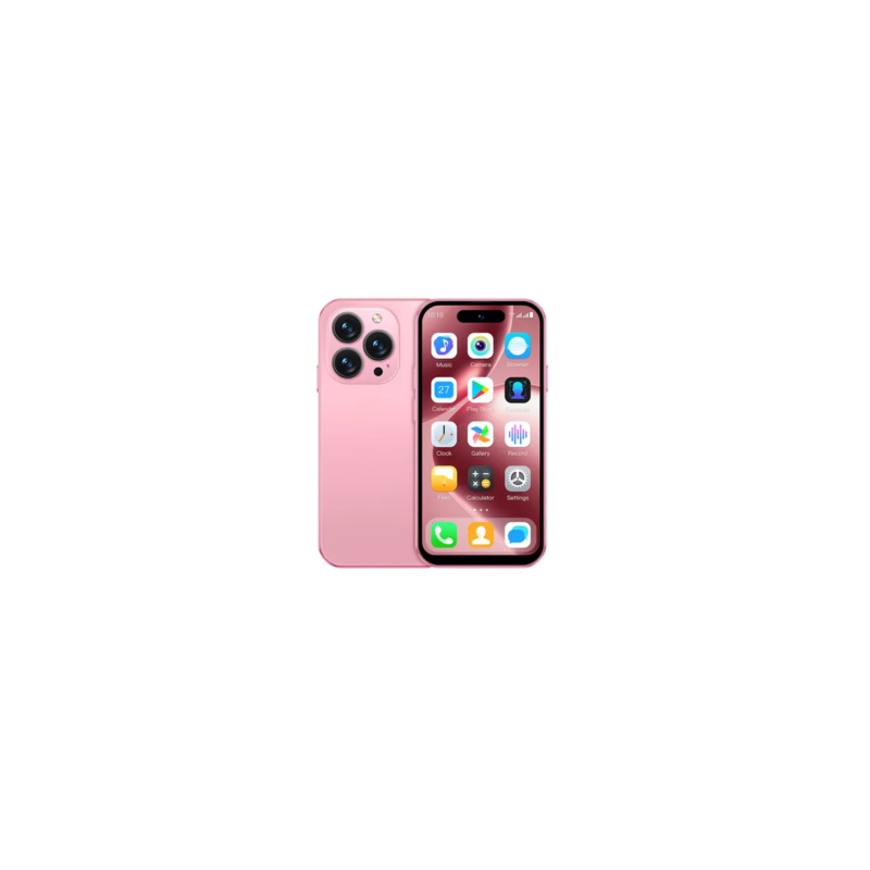 Mini Smartphone Android M17 Pro - 4G, 2 Go/16 Go, Écran 4.0" - Rose - Neuf