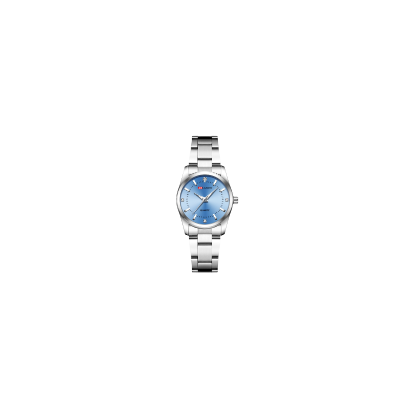 Montre à Quartz Étanche pour Femmes Lazada Bracelet en Acier Inoxydable - Bleu