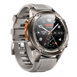 Montre Connectée 500mAh REMAX Watch18 de Positionnement GPS pour Sports - AMOLED - Argent