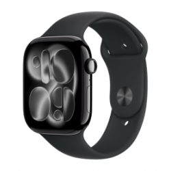 Montre Connectée Apple Watch Series 11 GPS 46mm Aluminium Noir avec Bracelet Sport M/L - Neuf