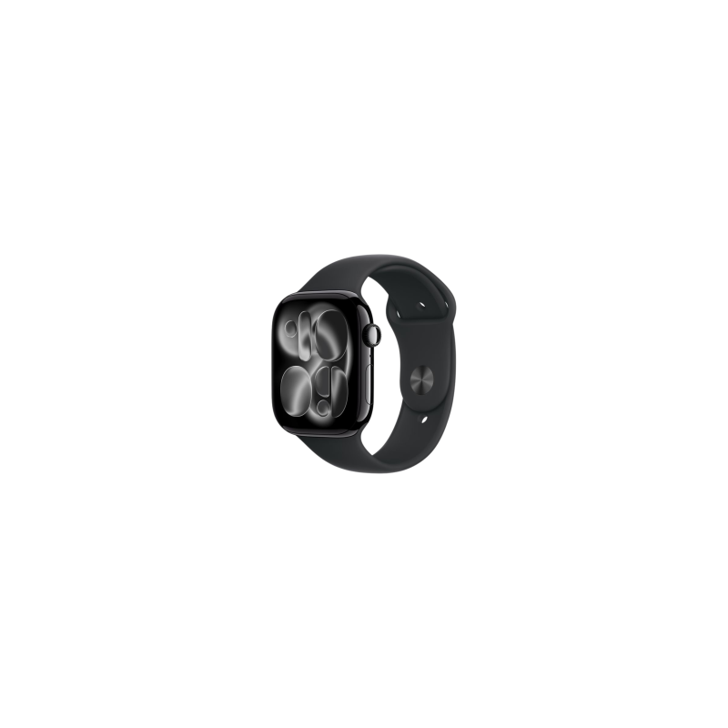 Montre Connectée Apple Watch Series 11 GPS 46mm Aluminium Noir avec Bracelet Sport M/L - Neuf