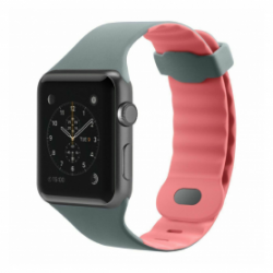 Bracelet Apple Watch 42/44/45/46/49mm Belkin Sport Band - Rose/Gris