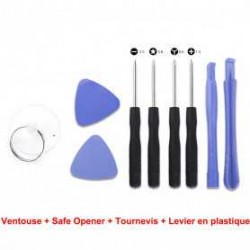 Outil de démontage - Ventouse + Safe Opener + Tournevis + Levier en plastique