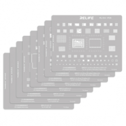 Ensemble de 8 Pochoirs en Acier pour CPU iPhone - RELIFE RL-044 IP