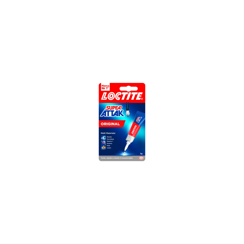 Colle pour Multi Materiale - 3g - Loctite Super Attack Original