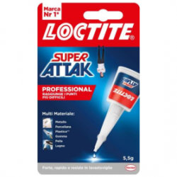 Colle pour Multi Materiale - 5,5g - Loctite Super Attack Professional