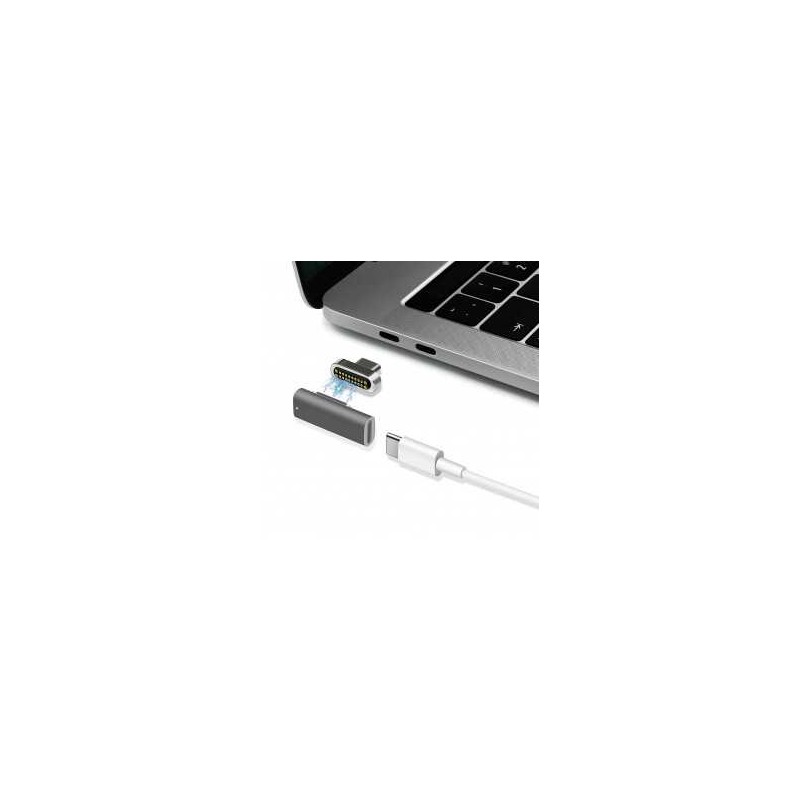 Adaptateur Magnétique Type C MacBook 20Pins Jusqu'à 100W 10Gbp / s - Silver