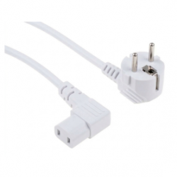 Câble d'alimentation PC Moniteur Europeen avec 2 broches vers IEC - 1.8m - Noir