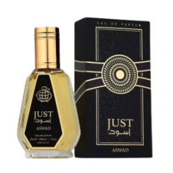 Eau de Parfum Fragrance World Just Aswad - pour homme - 50ml