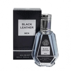 Eau de Parfum Fragrance World Black Leather - pour homme - 50ml