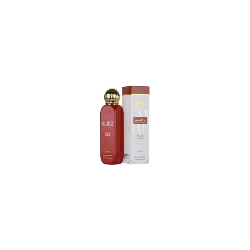 Eau de Parfum Lattafa spray corporel Ana Abiyedh - Rouge - Femme - 150ml