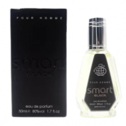 Eau de Parfum Fragrance World Smart Black - pour Homme - 50ml