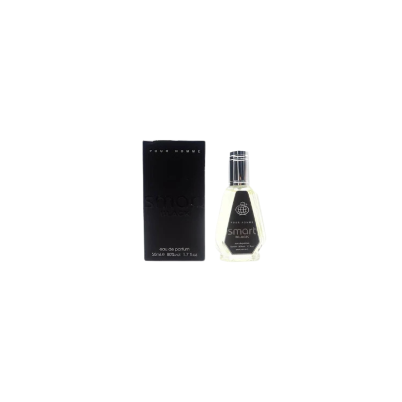 Eau de Parfum Fragrance World Smart Black - pour Homme - 50ml