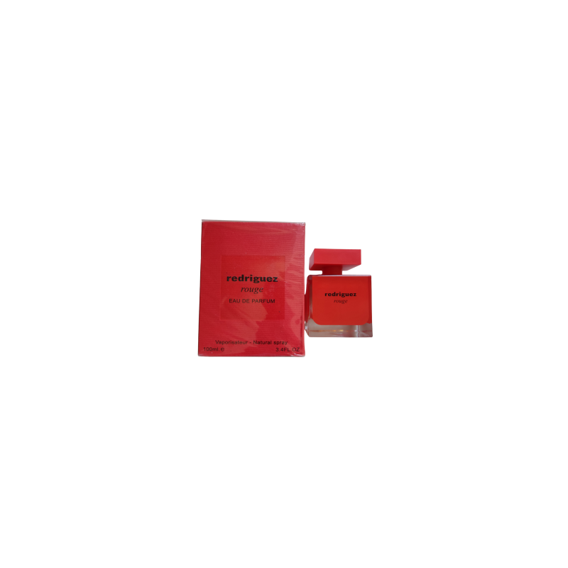 Eau de Parfum Fragrance World Redriguez Rouge - pour femme - 100ml