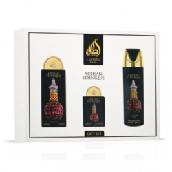Coffret cadeau 3 pièces Lattafa Pride Artisan Ethnique : Eau de Parfum 100 ml + 20 ml + Déodorant 200 ml
