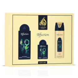 Coffret cadeau 3 pièces Lattafa Pride Affection : Eau de Parfum 100 ml + 20 ml + Déodorant 200 ml