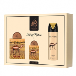 Coffret cadeau 3 pièces Lattafa Pride Art of Nature I : Eau de Parfum 100 ml + 20 ml + Déodorant 200 ml