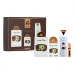 Coffret cadeau 3 pièces Lattafa Pride Vintage Radio : Eau de Parfum 100 ml + 20 ml + Déodorant 200 ml