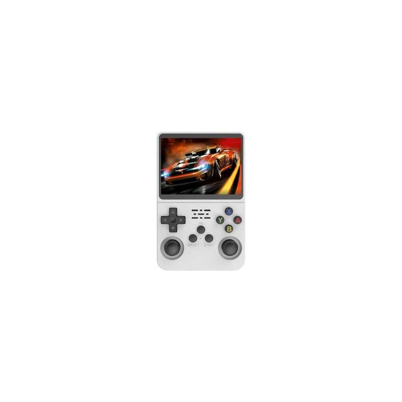 Mini Console de Jeu Vidéo Portable R36s Écran IPS 3,5" 64 Go - Blanc