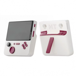 Console de Jeu Vidéo Portable Jellymini5 E5 Écran IPS 5" 64 Go - Blanc & Rose