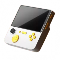 Console de Jeu Vidéo Portable avec 22W Charge Rapide Jellymini5 E5 Écran IPS 5" 64 Go - Blanc & Jaune