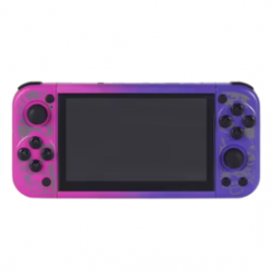 G50V Console portable 5 pouces 64GB 2500mAh rétro compatible PSP/PS1 jeux d’arcade - Violet