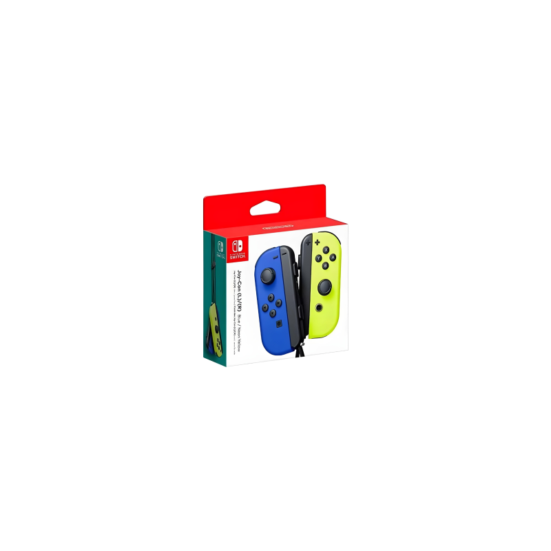 Paire de Manettes Joy-Con Switch Nintendo Bleue/Droite Jaune Néon