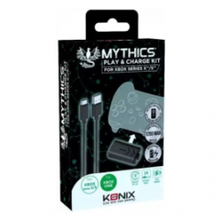 Kit Play & Charge Konix Mythics pour Xbox Series X/S/One - Noir