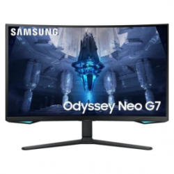 Écran Gaming Incurvé Samsung Odyssey Neo G7 32" UHD - 3840 x 2160 / 165 Hz / 1ms GTG - Noir - Occasion avec Chargeur Câble