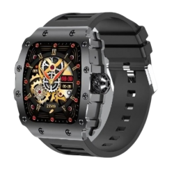 Connectée Homme Étanche et Ultra Longue Autonomie avec Appels Bluetooth / Suivi Santé et Fitness M3 - Noir