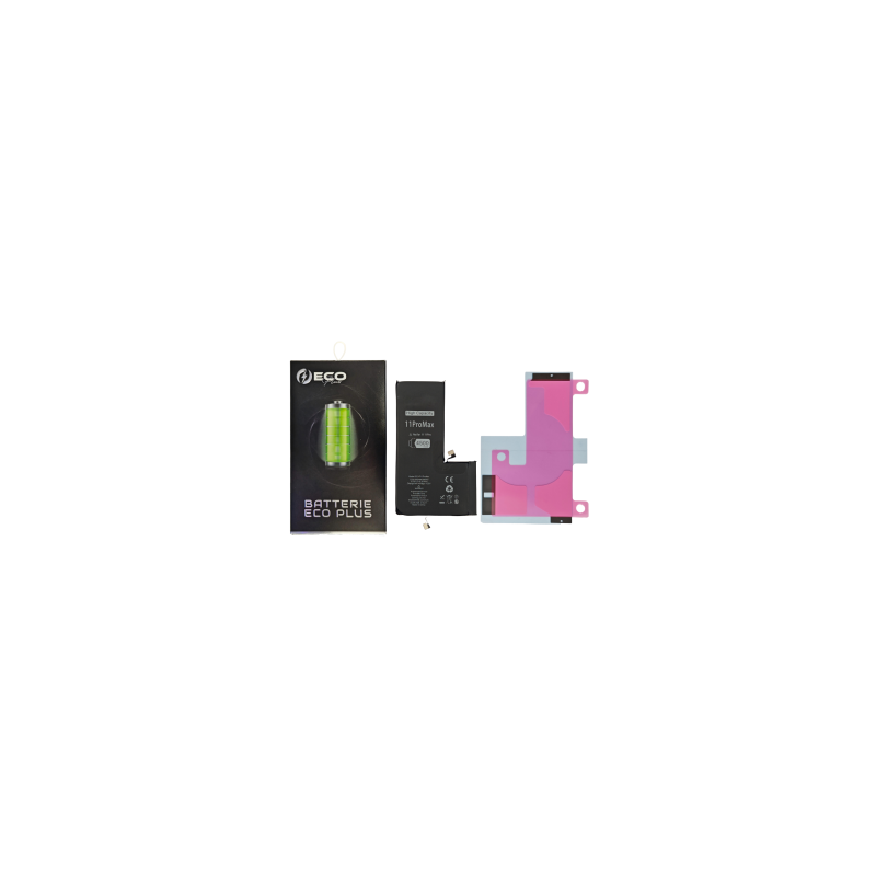 Batterie iPhone 11 Pro Max 4500mAh + Adhésifs - 130% Plus Durable (ECO Plus)
