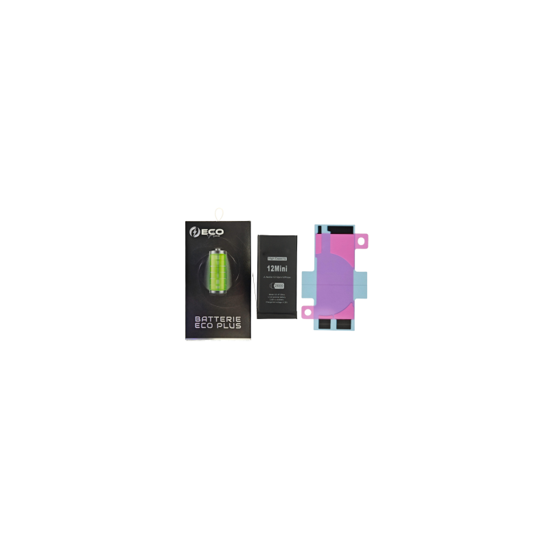Batterie iPhone 12 mini 2600mAh + Adhésifs - 130% Plus Durable (ECO Plus)