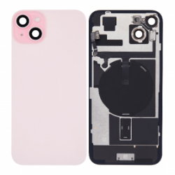 Vitre Arrière iPhone 15 Plus Rose Avec MagSafe (Original Demonté) - Grade B
