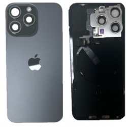 Vitre Arrière iPhone 16 Pro Max Titane Bleu Avec MagSafe (Original Démonté) - Grade A