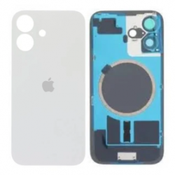 Vitre Arrière iPhone 16 Blanc Avec MagSafe (Origine Demonté) - Grade A