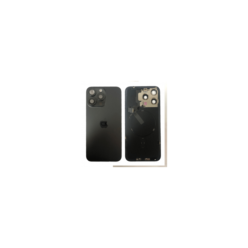 Vitre Arrière iPhone 15 Pro Max Titane Noir Avec MagSafe (Original Demonté) - Grade AB