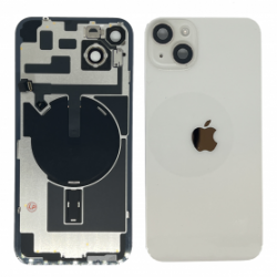 Vitre Arrière iPhone 14 Blanc Avec MagSafe (Origine Demonté) - Grade AB