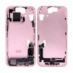 Chassis iPhone 15 sans Vitre Arrière sans Batterie Rose (Origine Demonté) Grade B