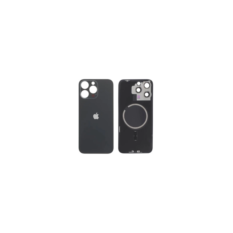 Vitre Arrière iPhone 16 Pro Max Titane Noir Avec MagSafe (Original Démonté) - Grade AB