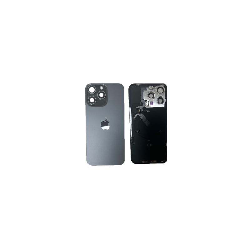 Vitre Arrière iPhone 15 Pro Max Titane Bleu Avec MagSafe (Original Demonté) - Grade AB