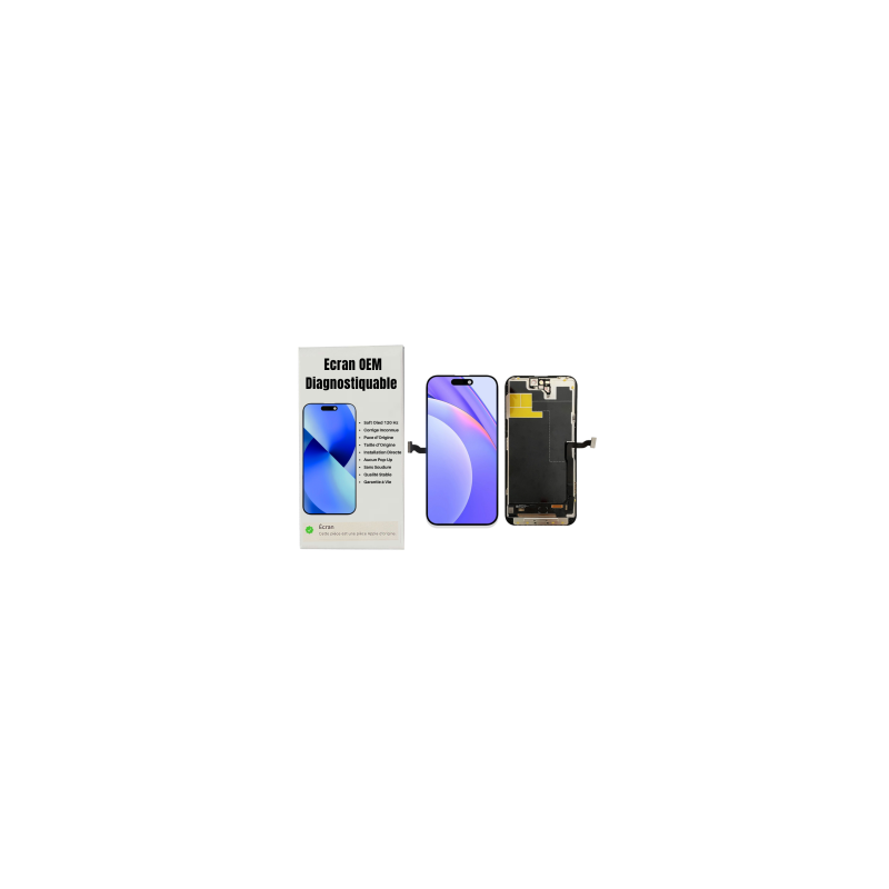 Ecran iPhone 14 Pro Max (OEM) Soft Oled - Diagnostiquable - Aucun Pop-up - 120Hz