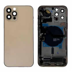 Châssis Complet iPhone 12 Pro Or - Connecteur de Charge sans Batterie (Original Demonté) Grade A