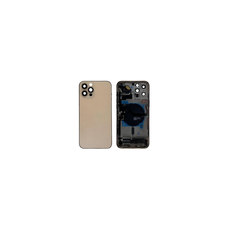 Châssis Complet iPhone 12 Pro Or - Connecteur de Charge sans Batterie (Original Demonté) Grade A