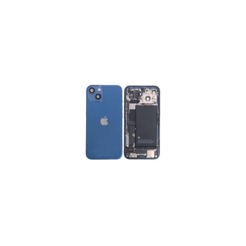 Châssis Complet iPhone 13 Bleu -SANS Connecteur de Charge + Batterie (Original Demonté) Grade AB