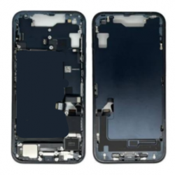 Chassis iPhone 15 sans Vitre Arrière sans Batterie Noir avec Connecteur de Charge (Origine Demonté) Grade AB