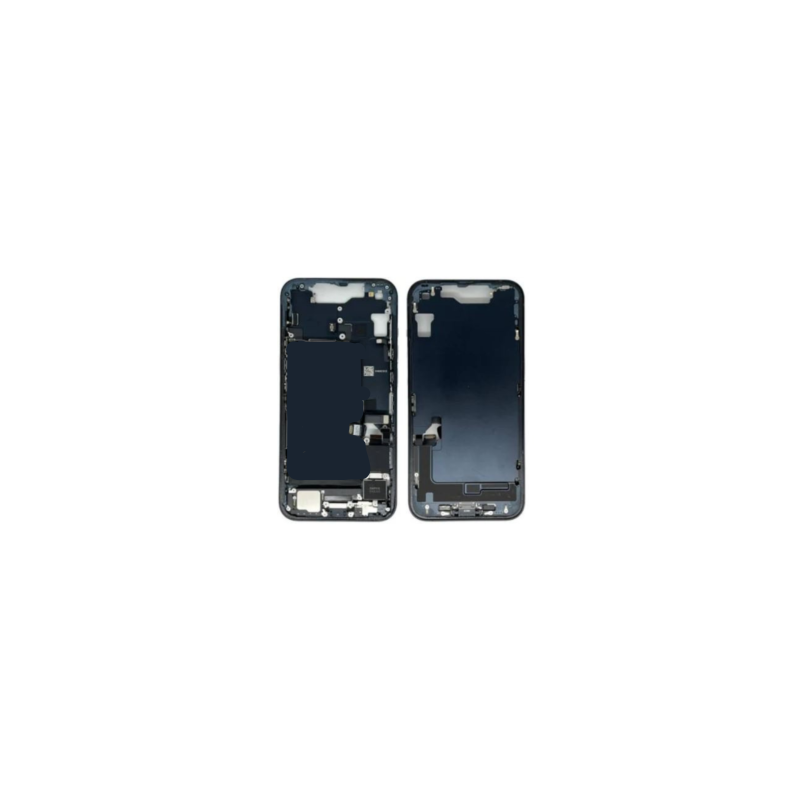 Chassis iPhone 15 sans Vitre Arrière sans Batterie Noir avec Connecteur de Charge (Origine Demonté) Grade AB
