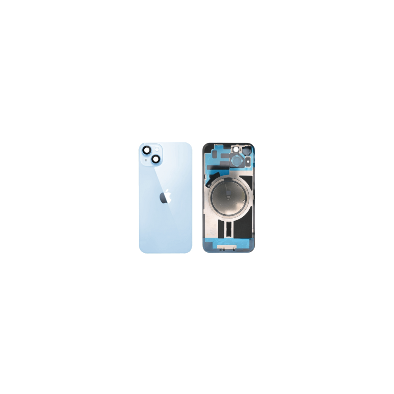Vitre Arrière iPhone 15 Plus Titane Bleu Avec MagSafe (Origine Demonté) - Grade AB