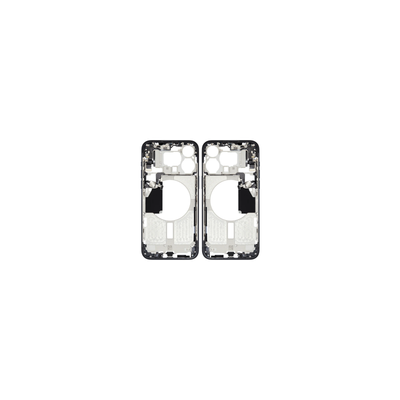 Châssis Vide sans Vitre Arrière iPhone 15 Pro Max Noir - (Original Demonté) Grade AB