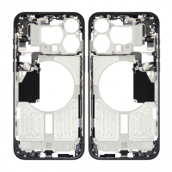 Châssis Vide sans Vitre Arrière iPhone 15 Pro Noir - (Original Demonté) Grade AB